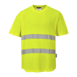 Alternative view of Varsel-T-shirt med meshpaneler
