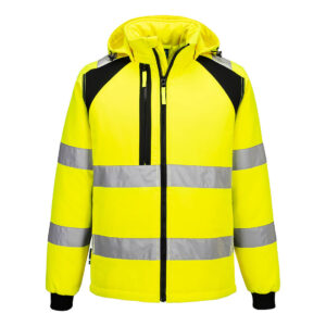 Alternative view of WX2 Hi-Vis vadderad softshelljacka (2L)