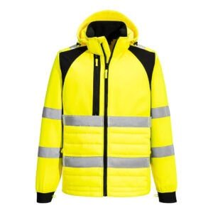 Alternative view of WX2 Eco Hi-Vis Hybridjacka Stretch Klass 3