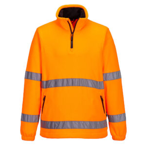Varsel fleece med 1/2 dragkedja