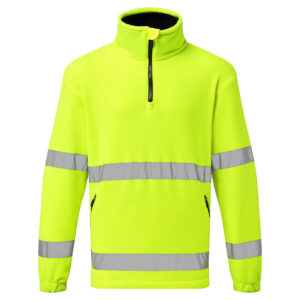 Alternative view of Varsel fleece med 1/2 dragkedja