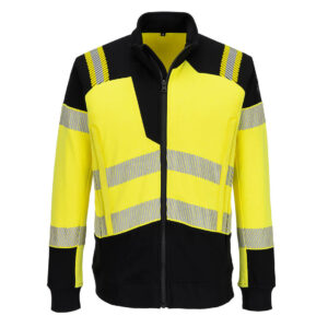 PW3 Modaflame Knit Hi-Vis FR Sweatshirt med hel dragkedja