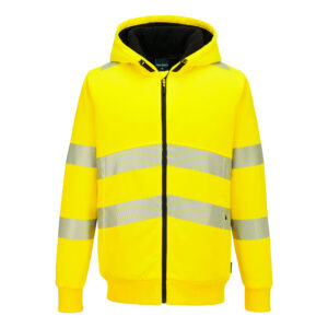 Alternative view of PW321 Hi-Vis vinterhoodie med dragkedja