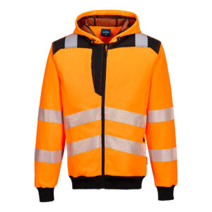PW3 Hi-Vis Zip Hoodie med dragkedja