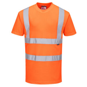 Varsel-T-shirt för järnväg