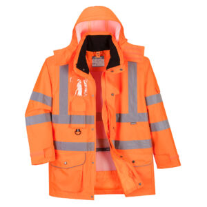 Hi-Vis andningsbar 7-in-1 trafikjacka