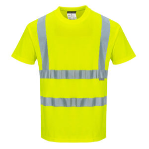 Alternative view of Varsel-T-shirt i bomullsblandning