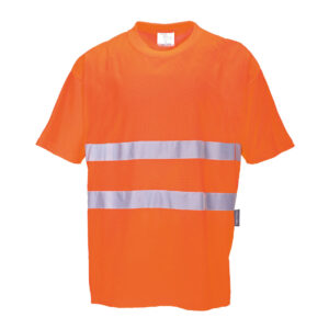Alternative view of Varsel-T-shirt i bomullsblandning