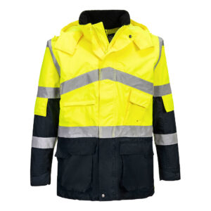 Hi-Vis 2-Färgs Andningsaktiv Jacka