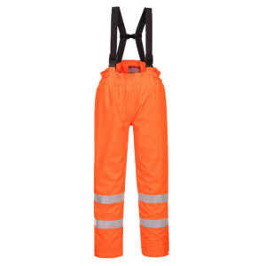 Bizflame Rain fodrad-Hi-Vis Antistatic FR Byxor