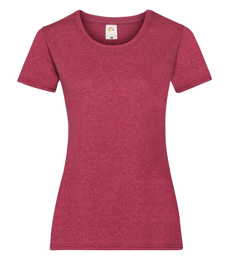 Ladies Valueweight T - HeatherRed