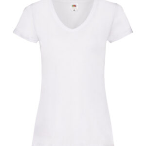 Ladies Valueweight V-Neck T - White
