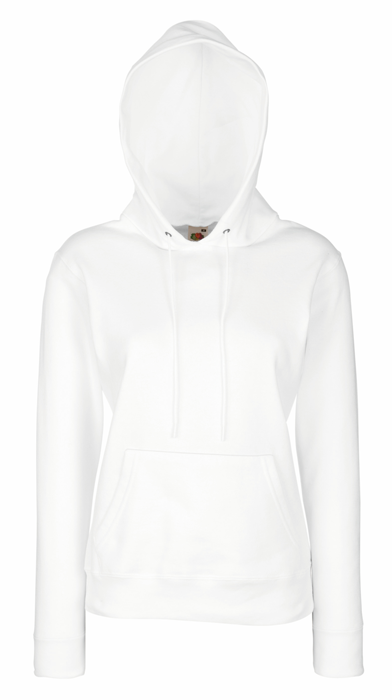 Ladies Classic Hooded Sweat - White