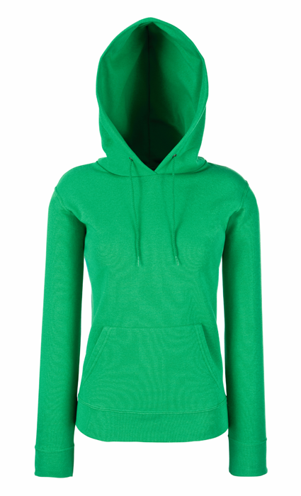 Ladies Classic Hooded Sweat - KellyGreen