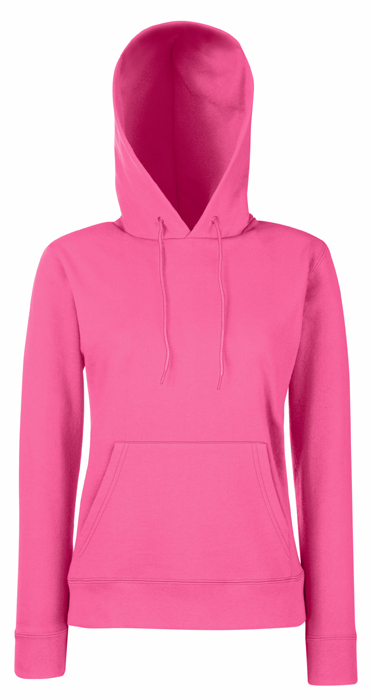 Ladies Classic Hooded Sweat - Fuchsia