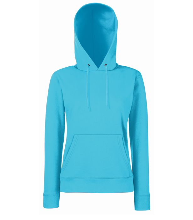 Ladies Classic Hooded Sweat - AzureBlue