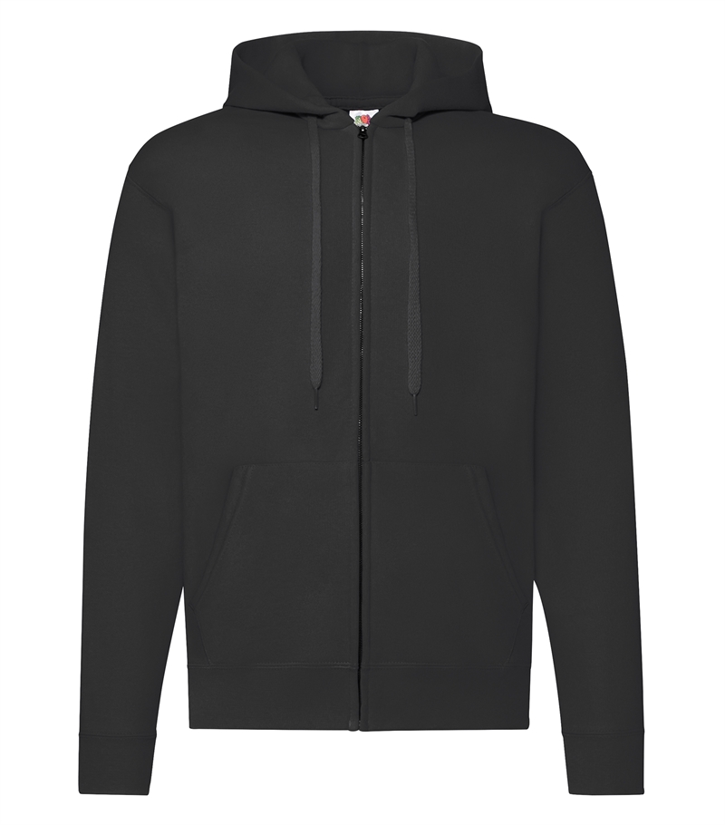 Classic Hooded Sweat Jacket - Black