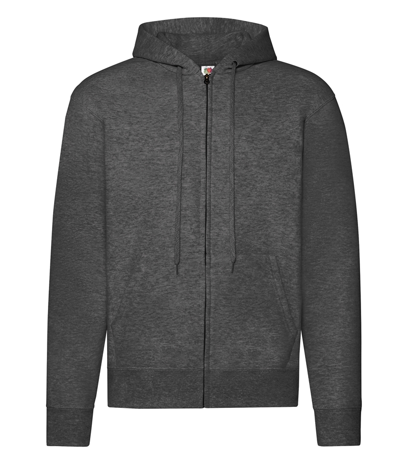 Classic Hooded Sweat Jacket - DarkHeatherGrey