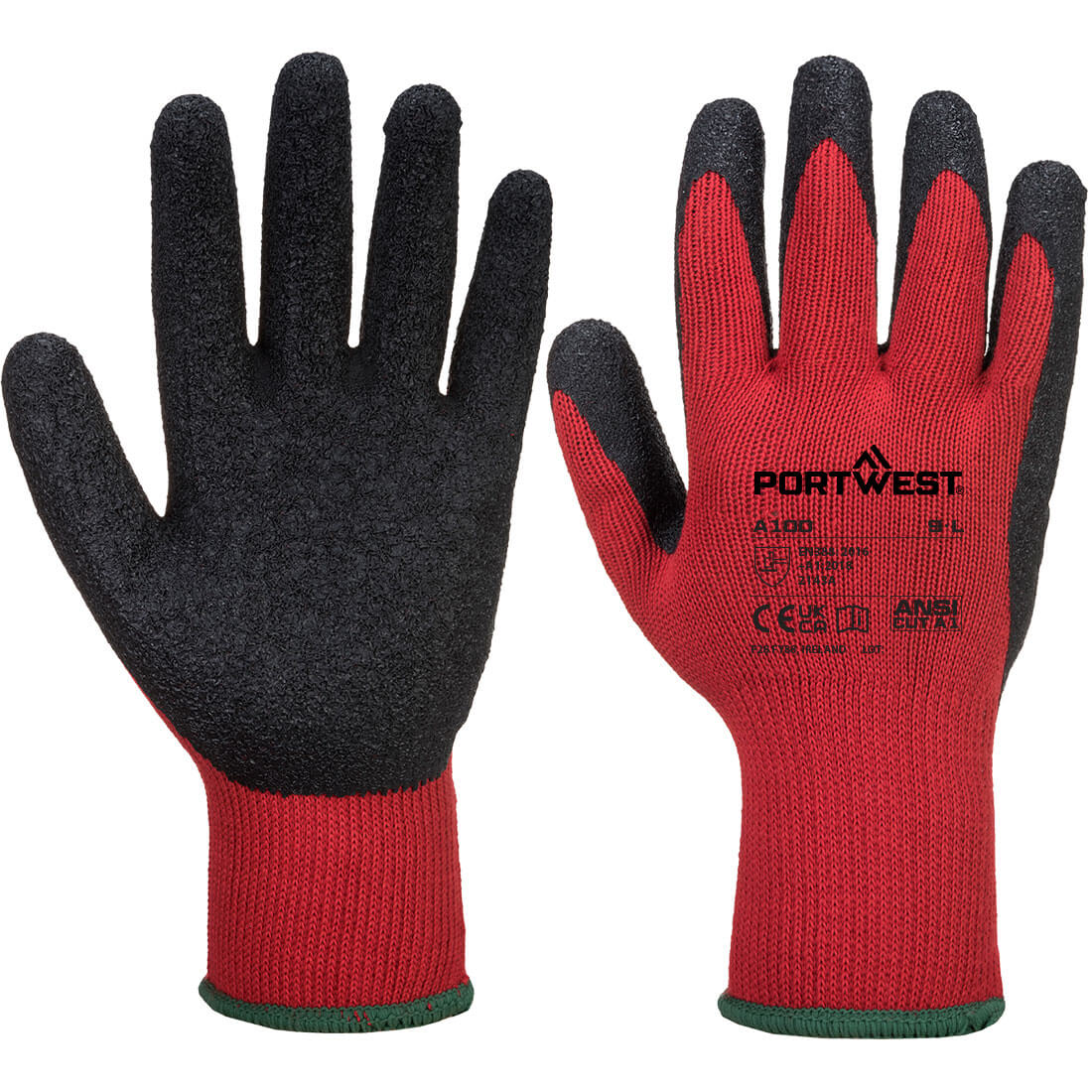 Grip 10 Handske - Röd/Svart