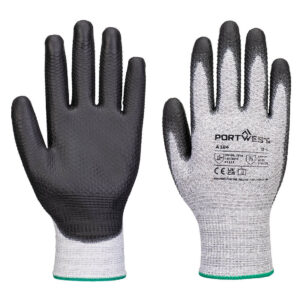 Nitrilhandske Grip 15 med rynkor – 12-pack - Grå/Svart