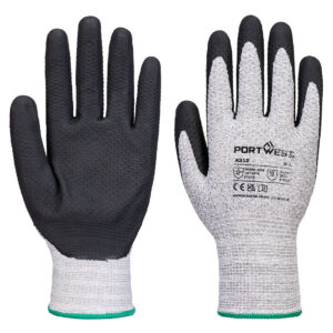 Nitrilhandske Grip 15 med rynkor – 12-pack - Grå/Svart