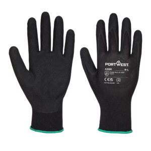 Dermi grip NPR15 nitril med sandbeläggning - Svart