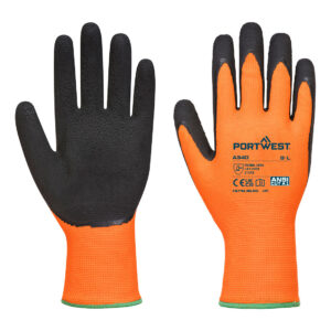 Hi-Vis Grip Handske Latex - Orange/Svart