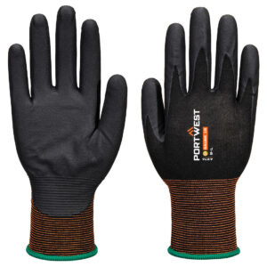 GP Grip 18 nitrilhandskar med mikroskum - Svart