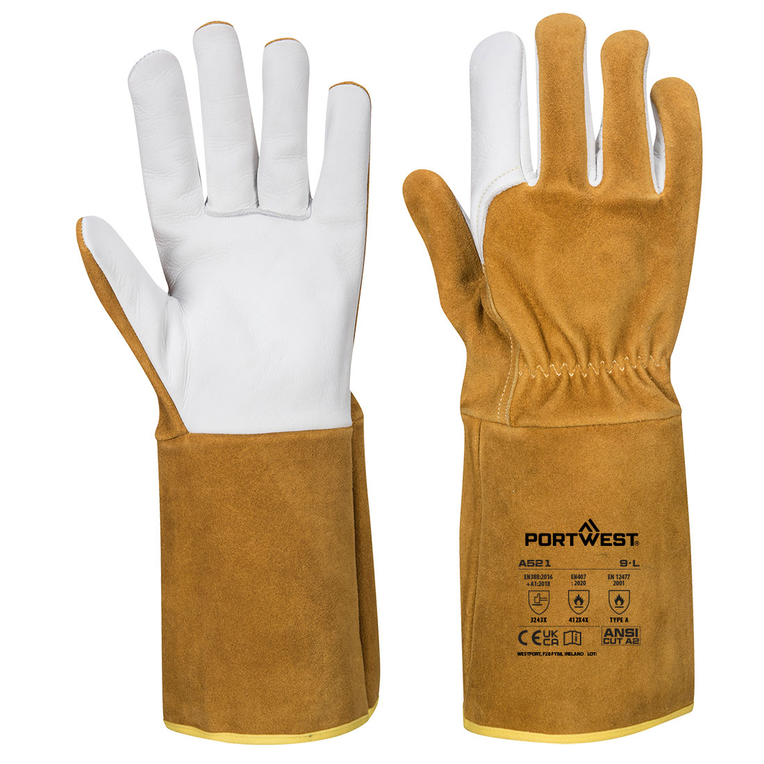 TIG Ultra Welding Gauntlet - Brun