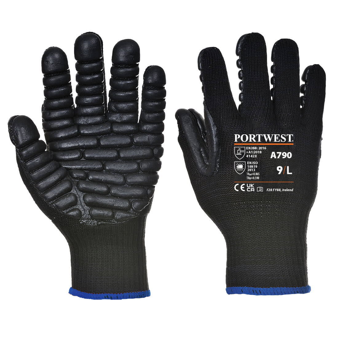 Anti Vibration Handske - Svart
