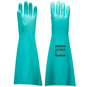 Extended Length Nitrile Gauntlet - Grön