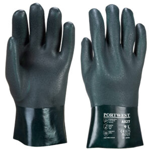 Dubbel Doppad PVC Kraghandske 27cm - Grön