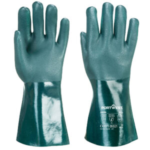 Dubbel Doppad PVC Kraghandske 35cm - Grön