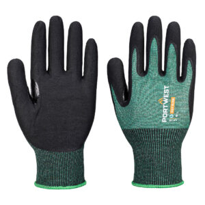SG Cut B18 Eco Nitrilhandske – 12-pack - Grön/Svart