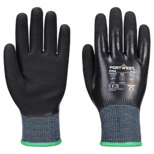 Cold F15 Nitrile Aqua Cut Handske - Svart