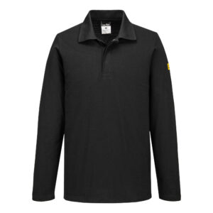 Antistatisk ESD Polo L/S - Svart