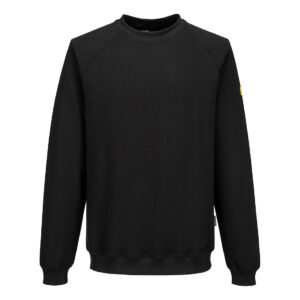 Antistatisk ESD sweatshirt - Svart