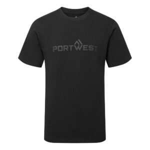 Portwest T-shirt i bomull S/S - Svart