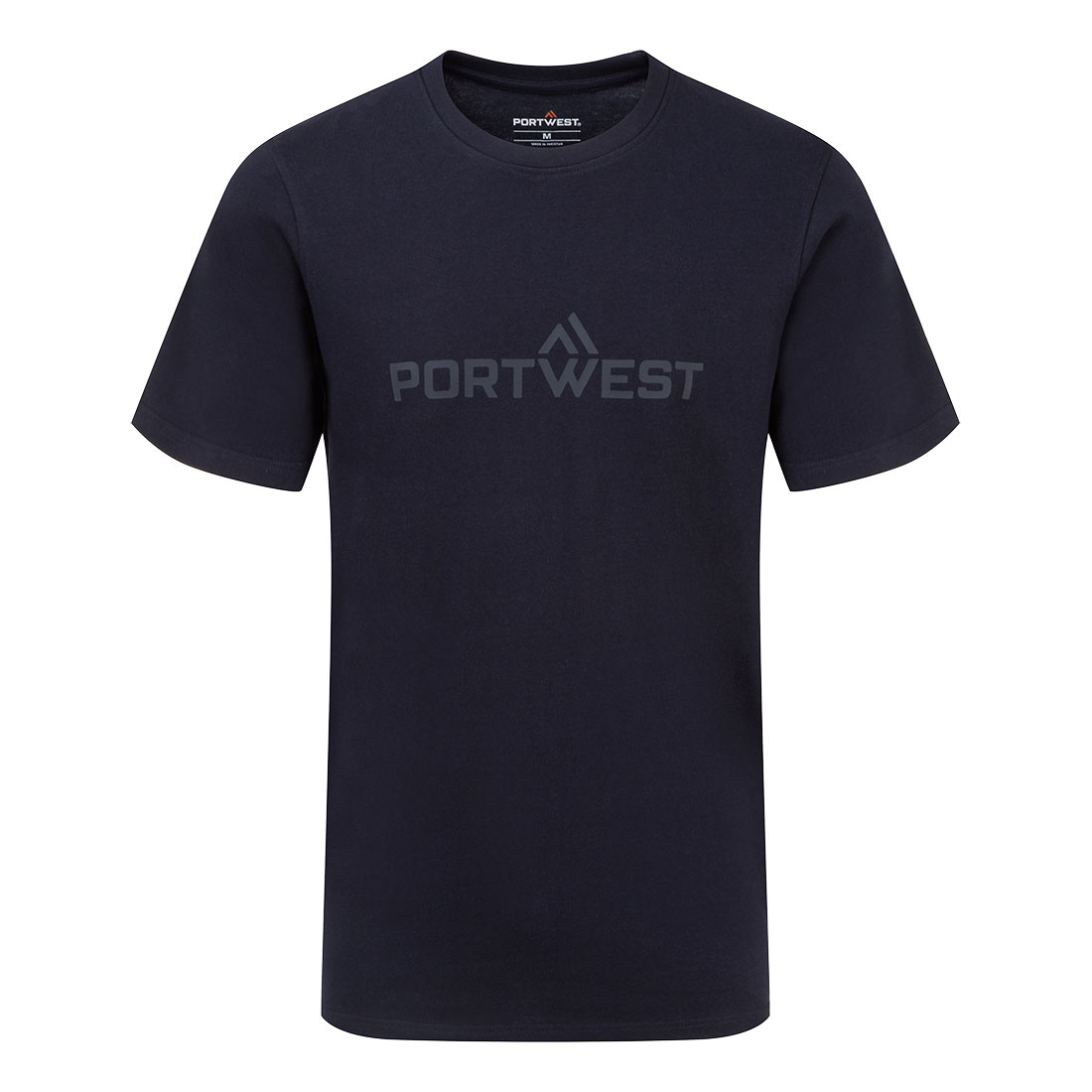Portwest T-shirt i bomull S/S - Marinblå