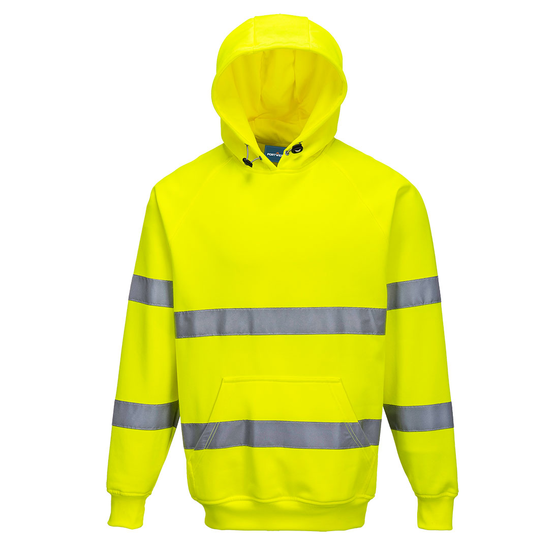 Hi-Vis Hood Sweatshirt - Gul: