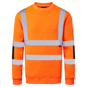 Hi-Vis Knit Sweatshirt - Orange