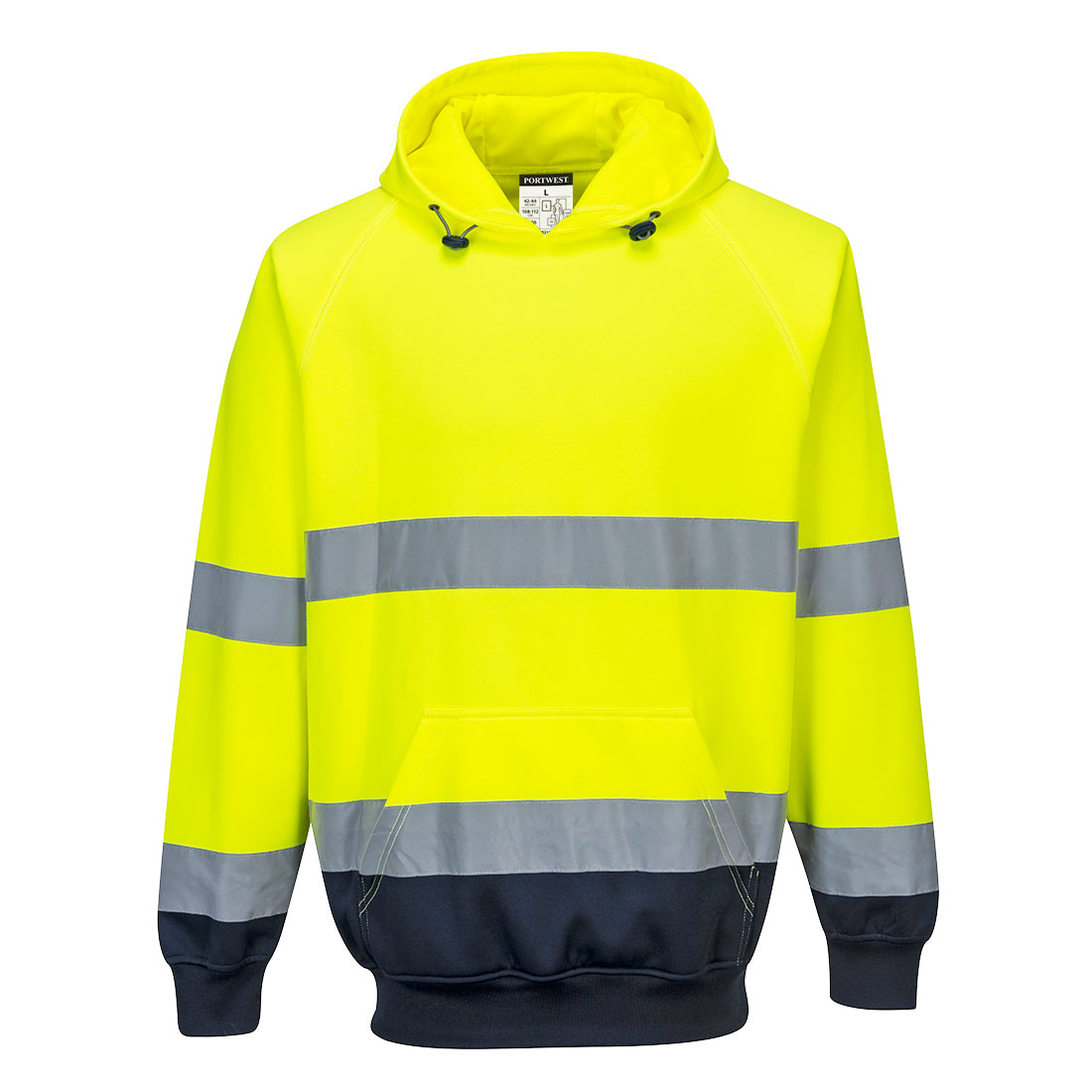 Tvåfärgad Sweatshirt - Gul/Marinblå
