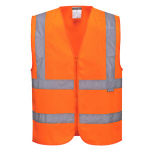 Hi-Vis Blixtlås Band & Vest - Orange