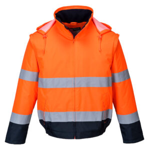 Essential 2-in-1 Jacka - Orange/Marinblå