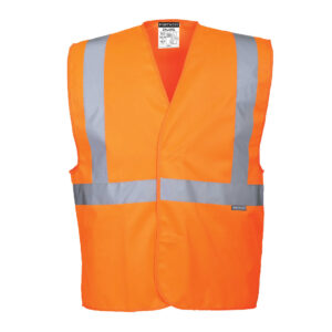 Hi-Vis Ett Band & Brace Väst - Orange