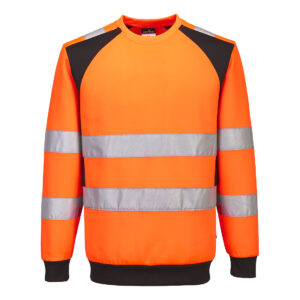WX2 Eco Hi-Vis Sweatshirt - Orange/Svart