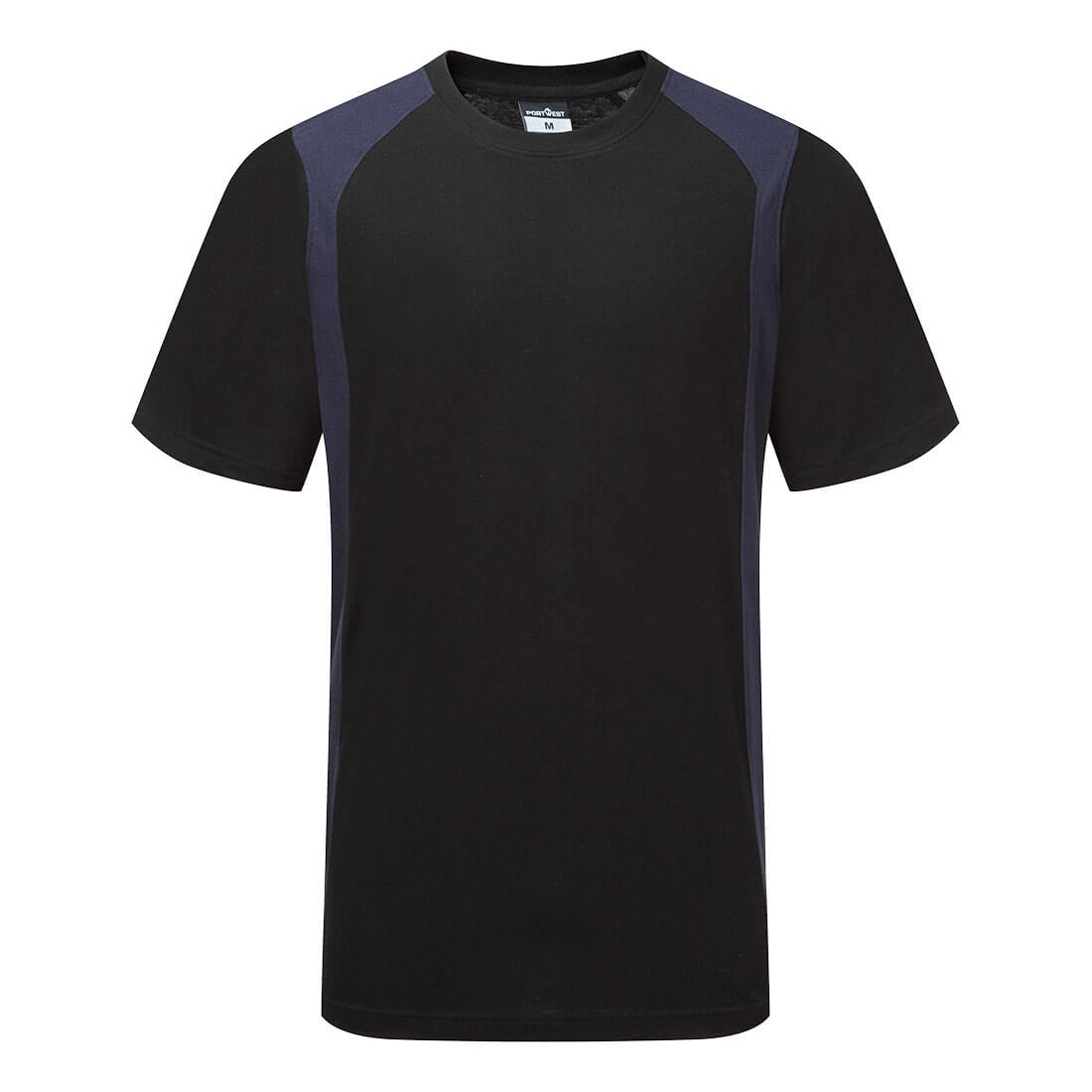 WX2 Lättvikts Bommuls T-shirt S/S - Svart/Marin