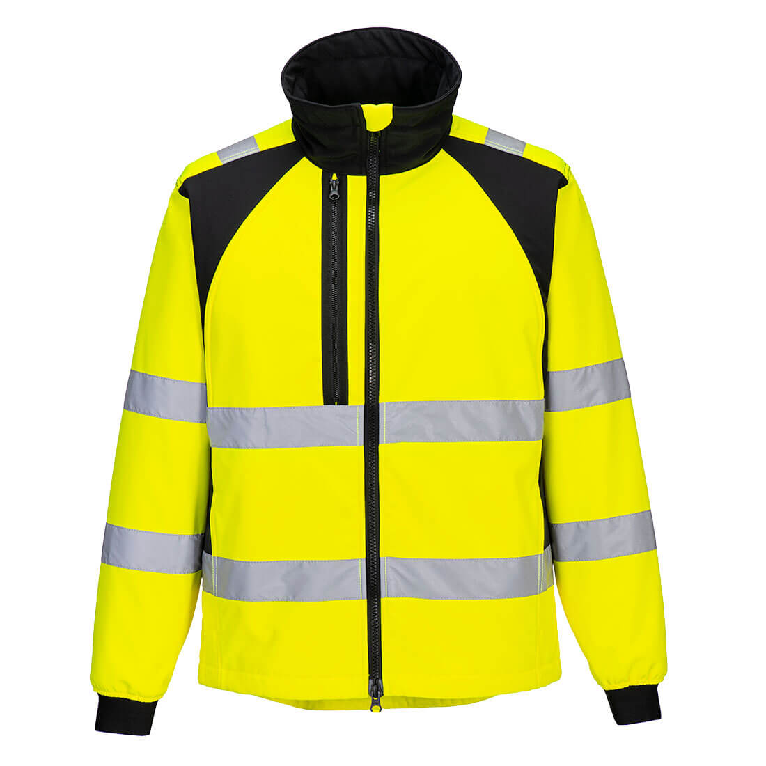 WX2 Eco Hi-Vis Softshell Klass 3 (2L) - Gul/Svart