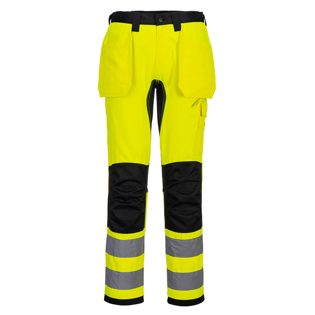 WX2 Eco Hi-Vis Hantverksbyxa Stretch Klass 2 - Gul/Svart