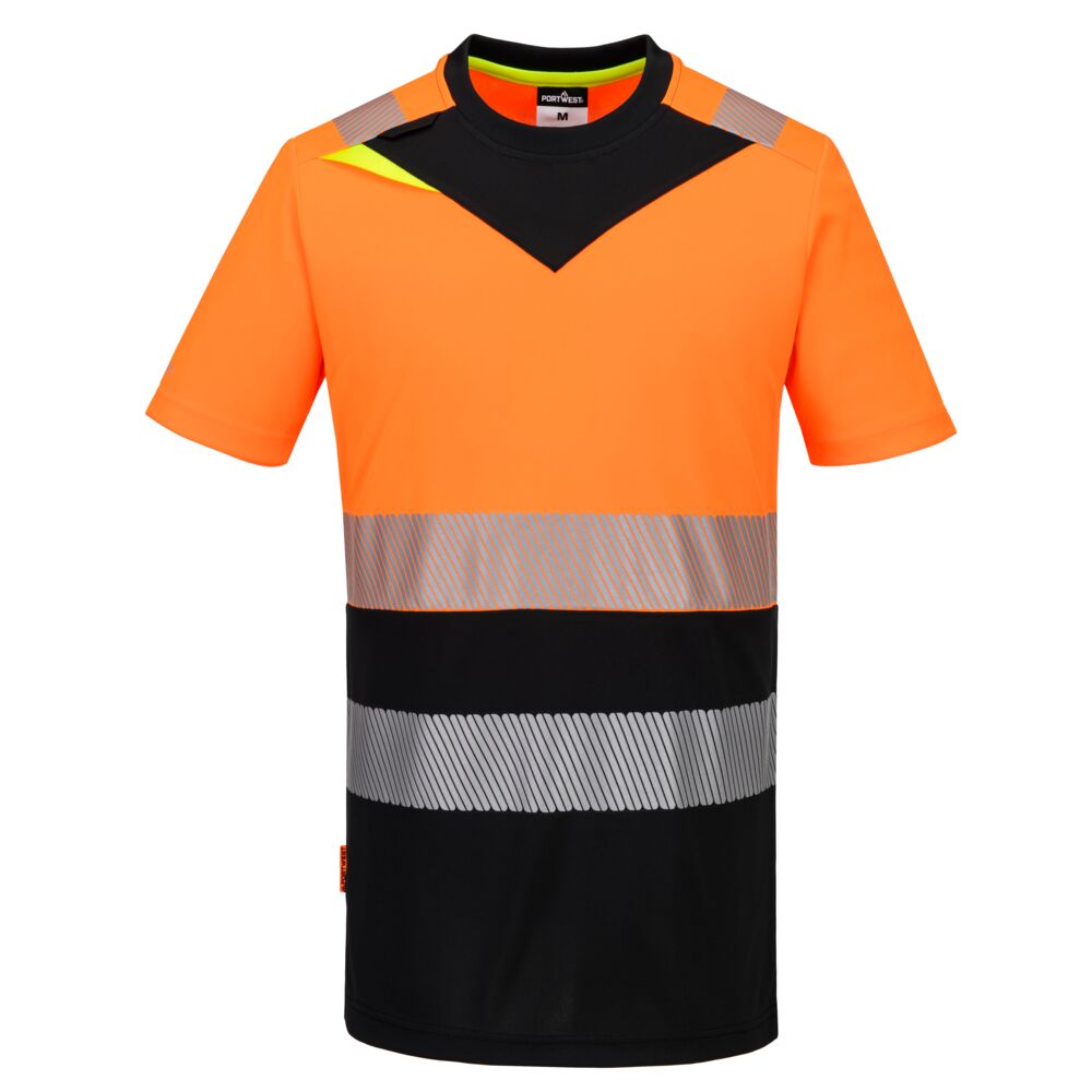 DX4 Hi-Vis T-shirt Klass 1 S/S - Orange/Svart